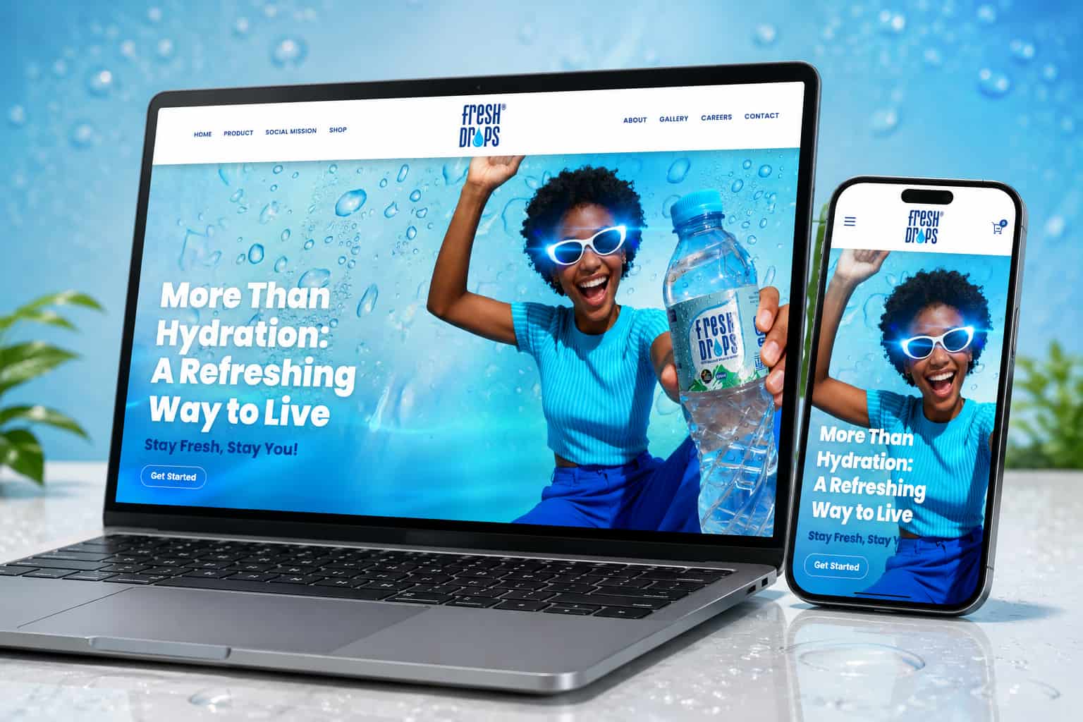 Fresh Drops brand website